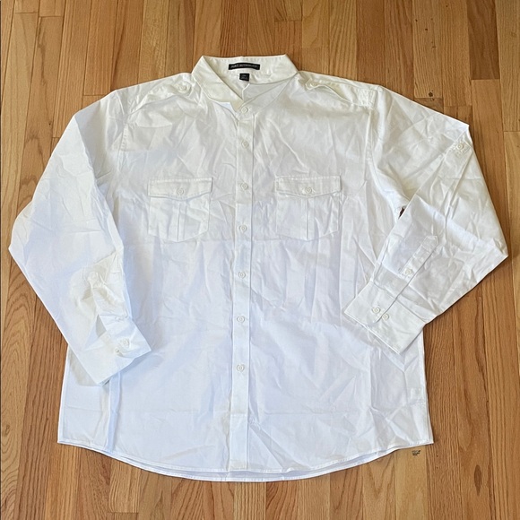 Port Authority Shirt Mens 2XL White Button Up Casual Church Casual Party - Picture 1 of 9
